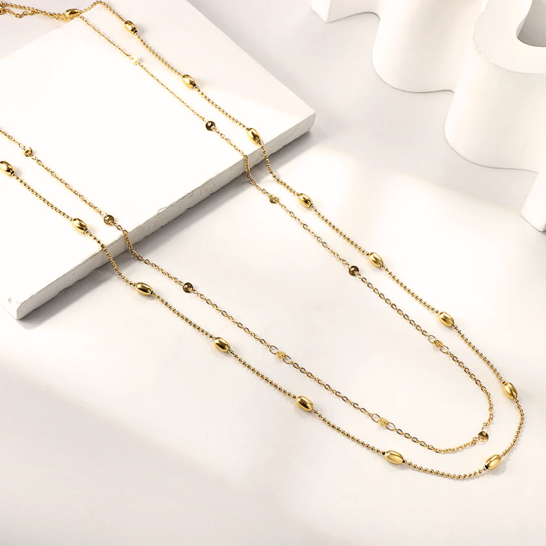 Body Chain Sinuosa Oro 18K