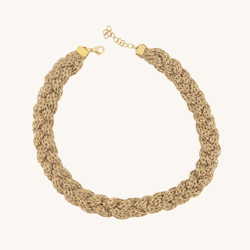 Choker Intrecciato Essential – Oro Champagne