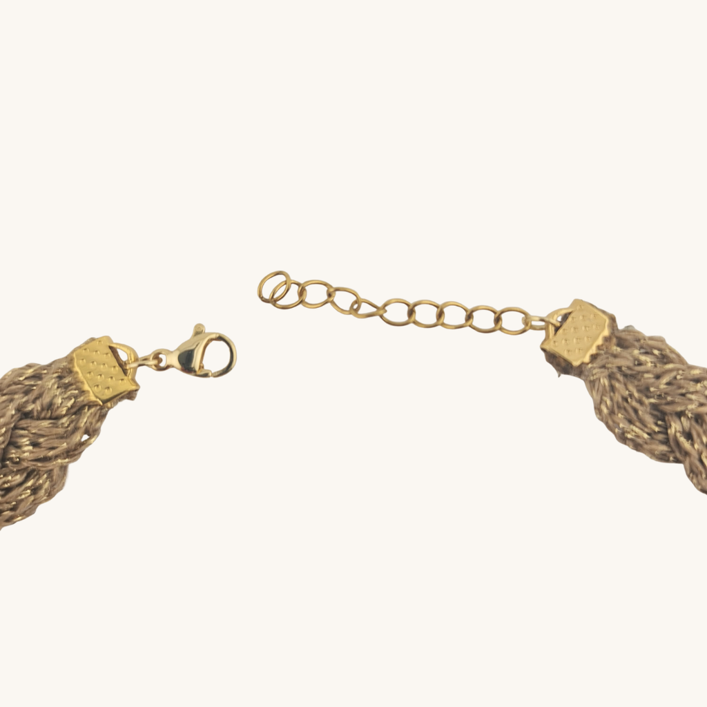 Choker Intrecciato Aurora – Viscosa e Oro