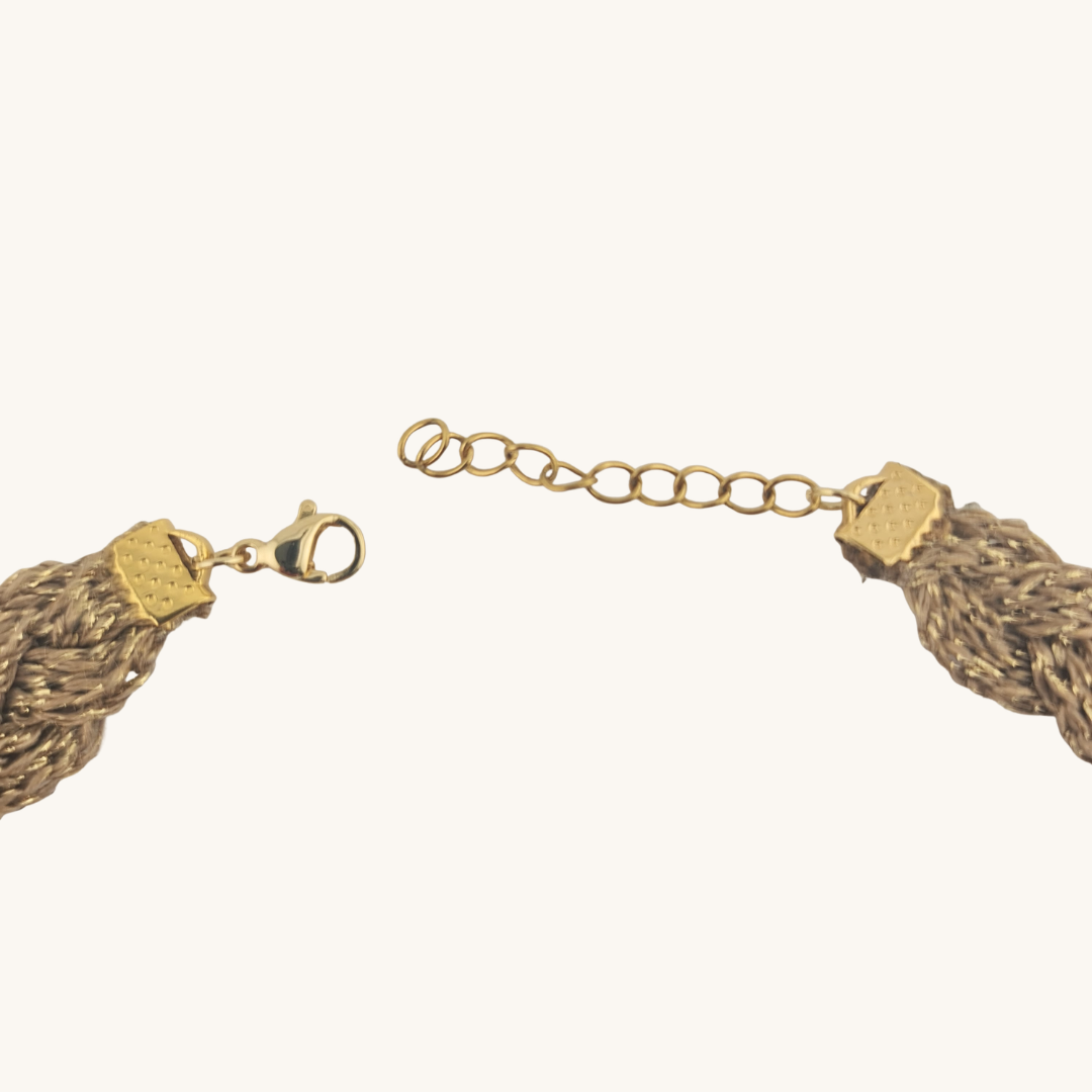 Choker Intrecciato Aurora – Viscosa e Oro