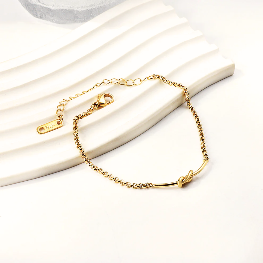Bracciale Intreccio Oro 18K Waterproof