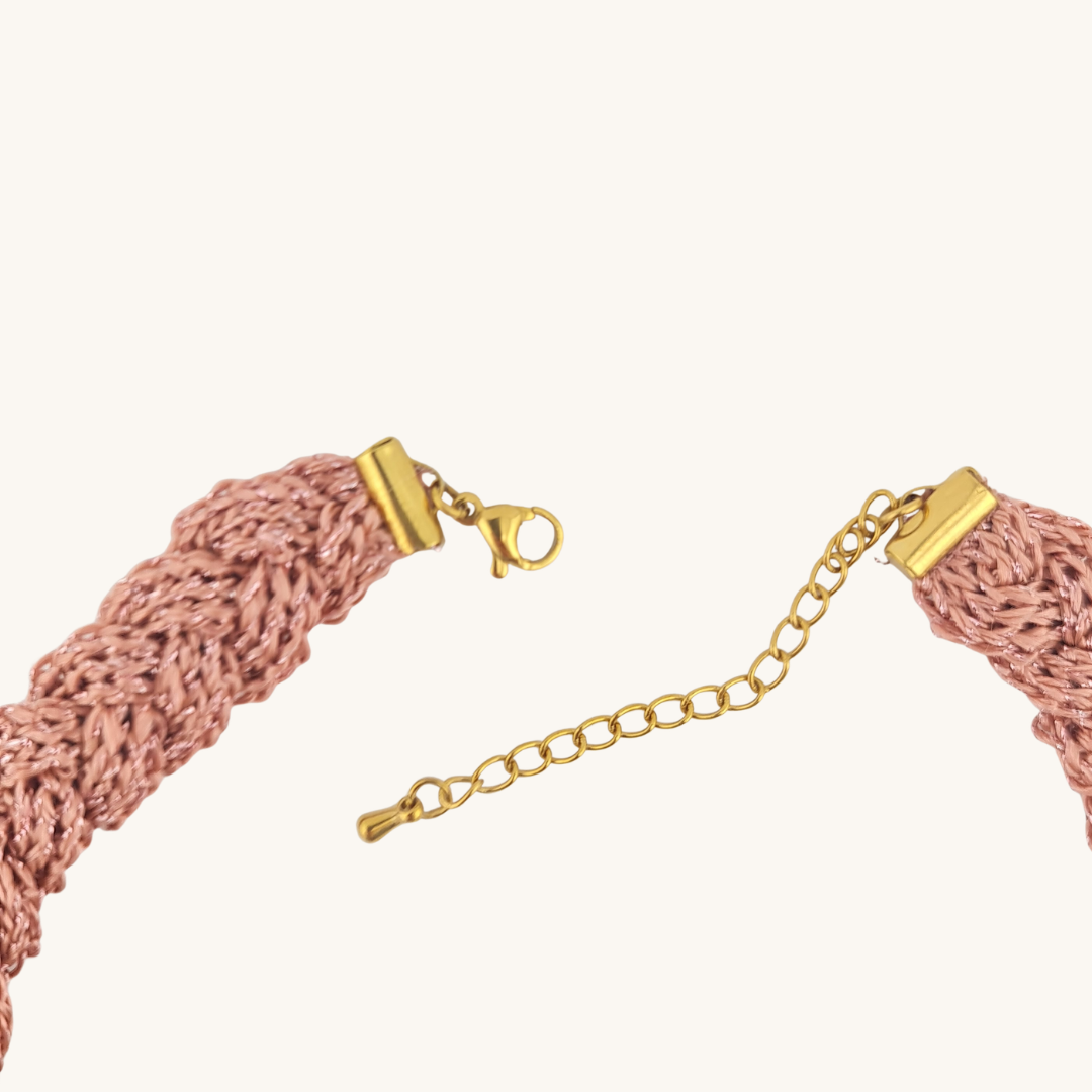 Choker Intrecciato Aurora – Viscosa e Oro