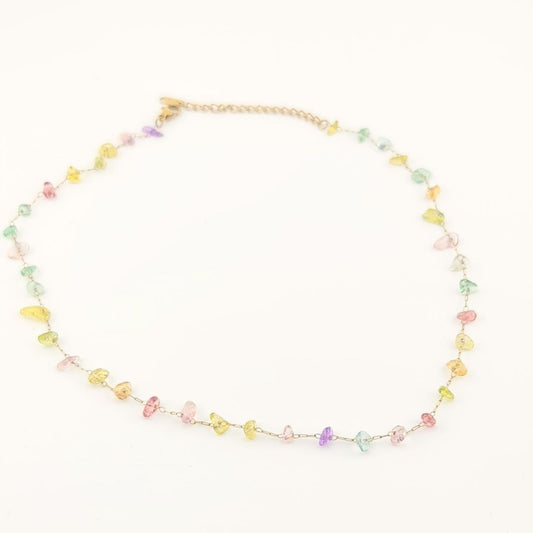 Collana Pietre multicolor Oro 18K