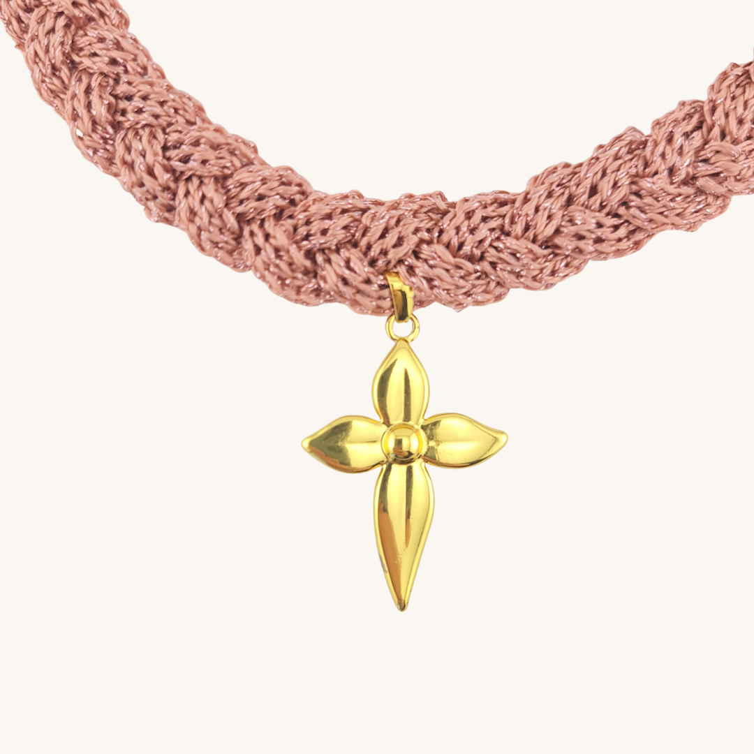 Choker Intrecciato Aurora – Viscosa e Oro