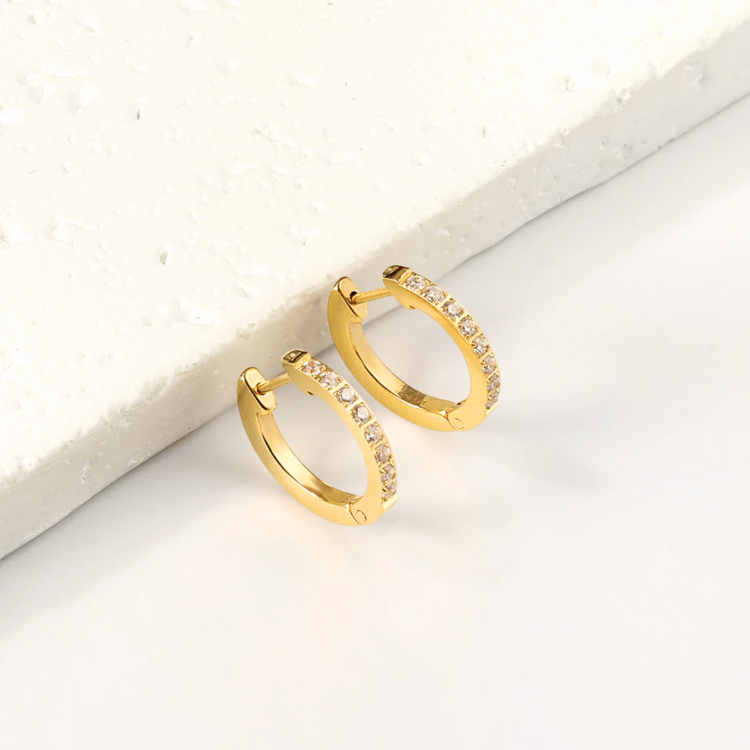 Orecchini Scintille Oro 18K Waterproof