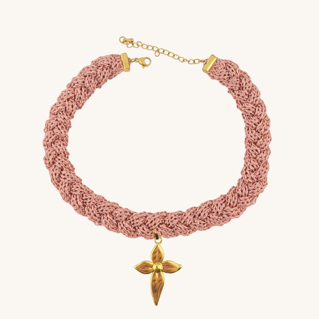 Choker Intrecciato Aurora – Viscosa e Oro