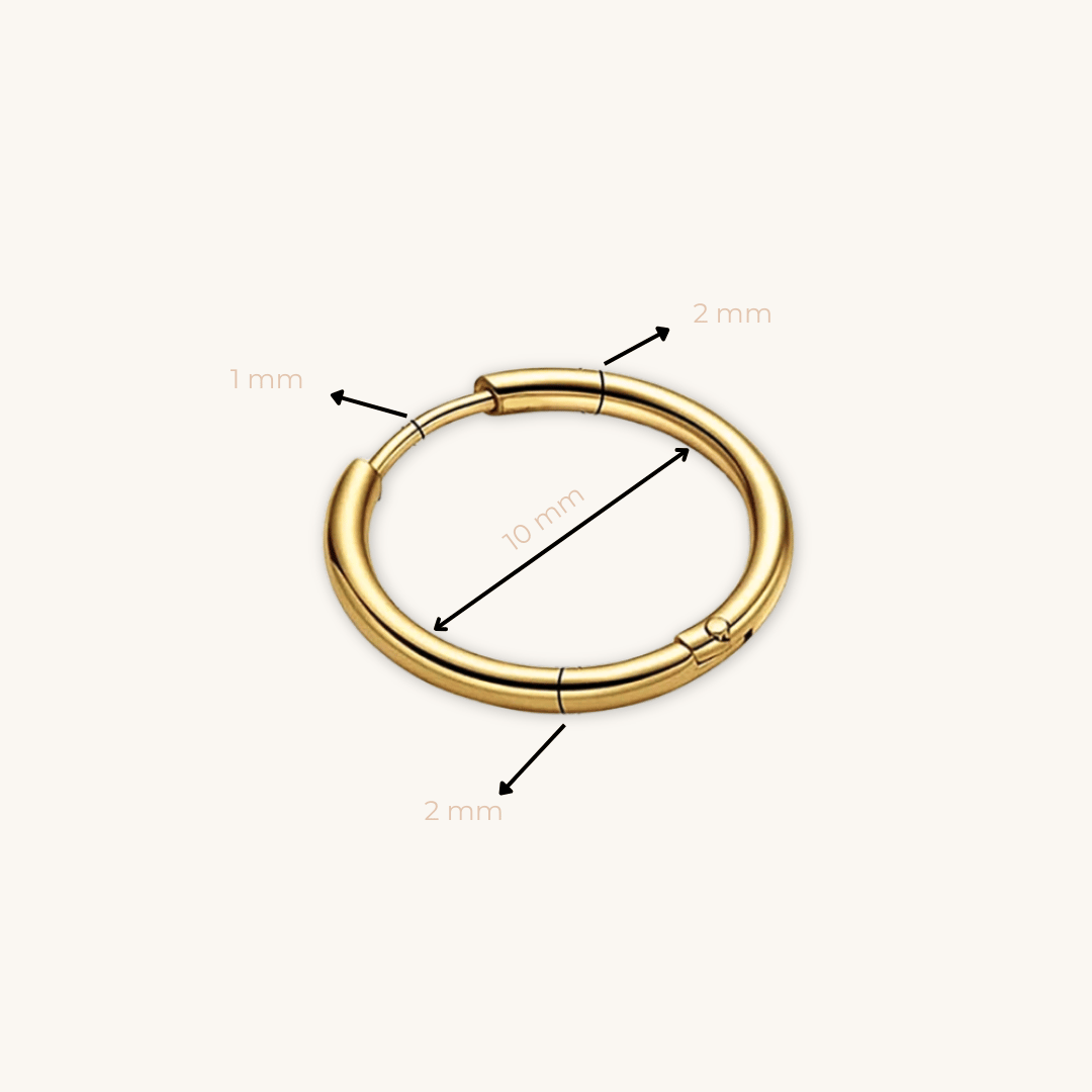 Orecchini a Cerchio Petite Lueur Oro 18K