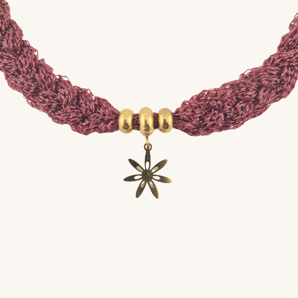 Choker Intrecciato Aurora – Viscosa e Oro