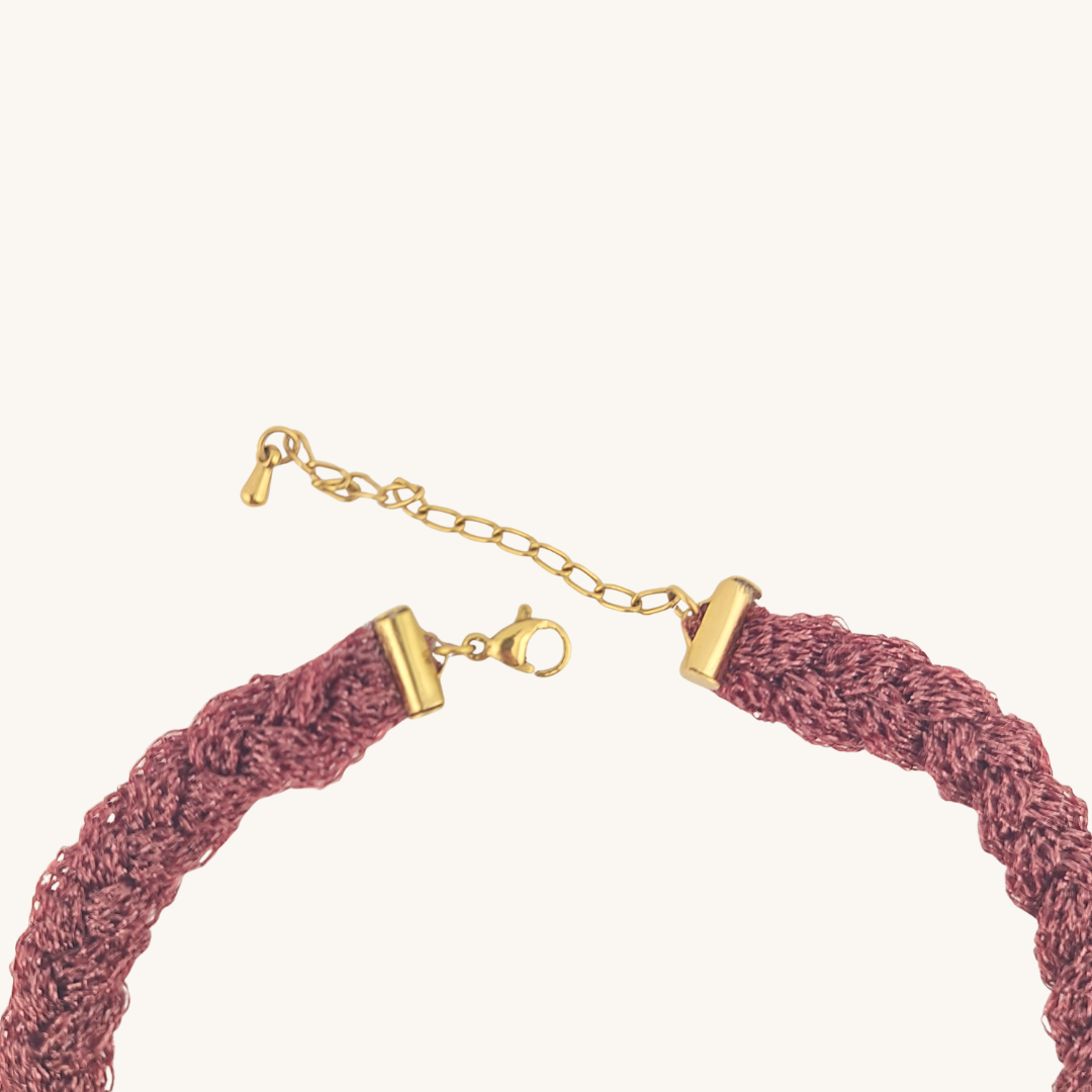 Choker Intrecciato Aurora – Viscosa e Oro