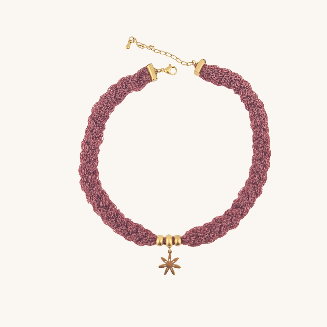 Choker Intrecciato Aurora – Viscosa e Oro