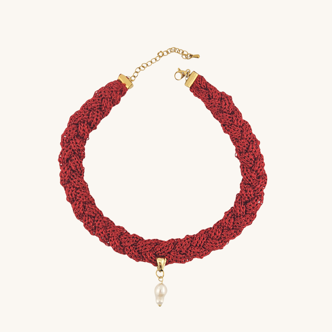 Choker Intrecciato Aurora – Viscosa e Oro