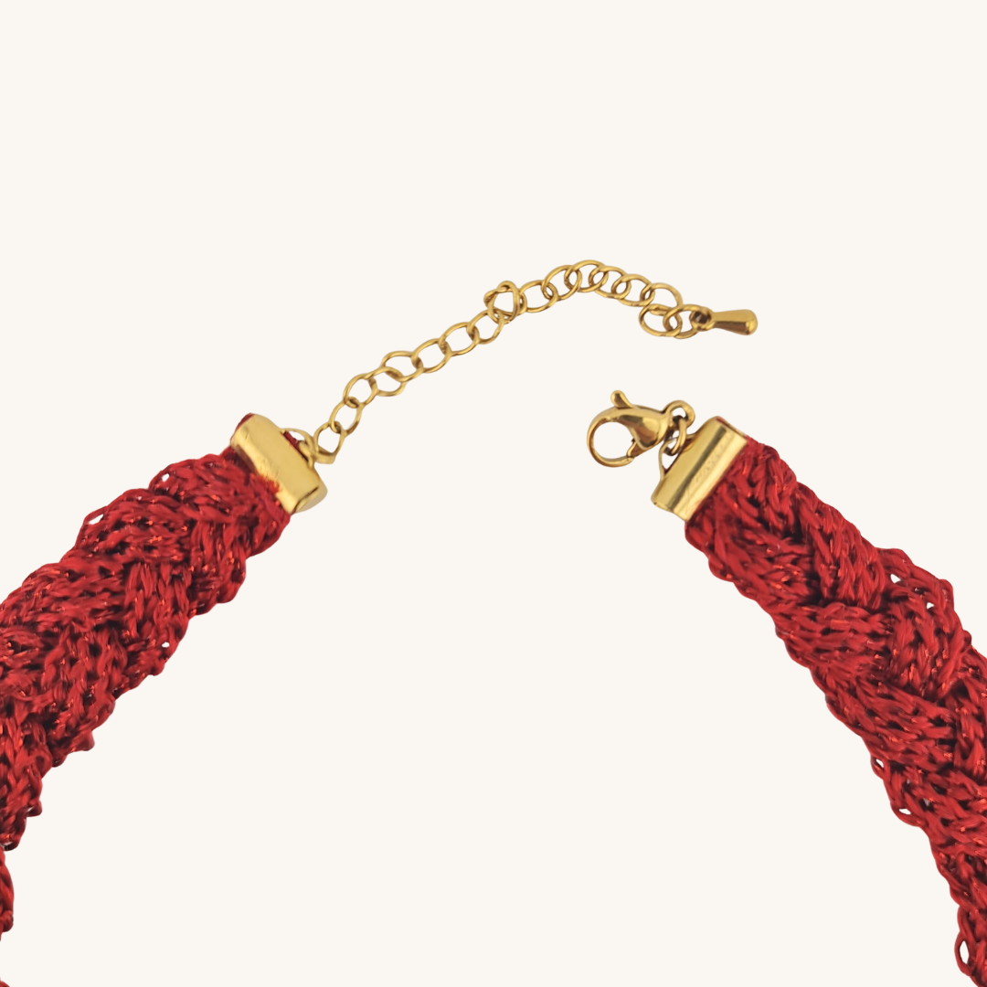 Choker Intrecciato Aurora – Viscosa e Oro