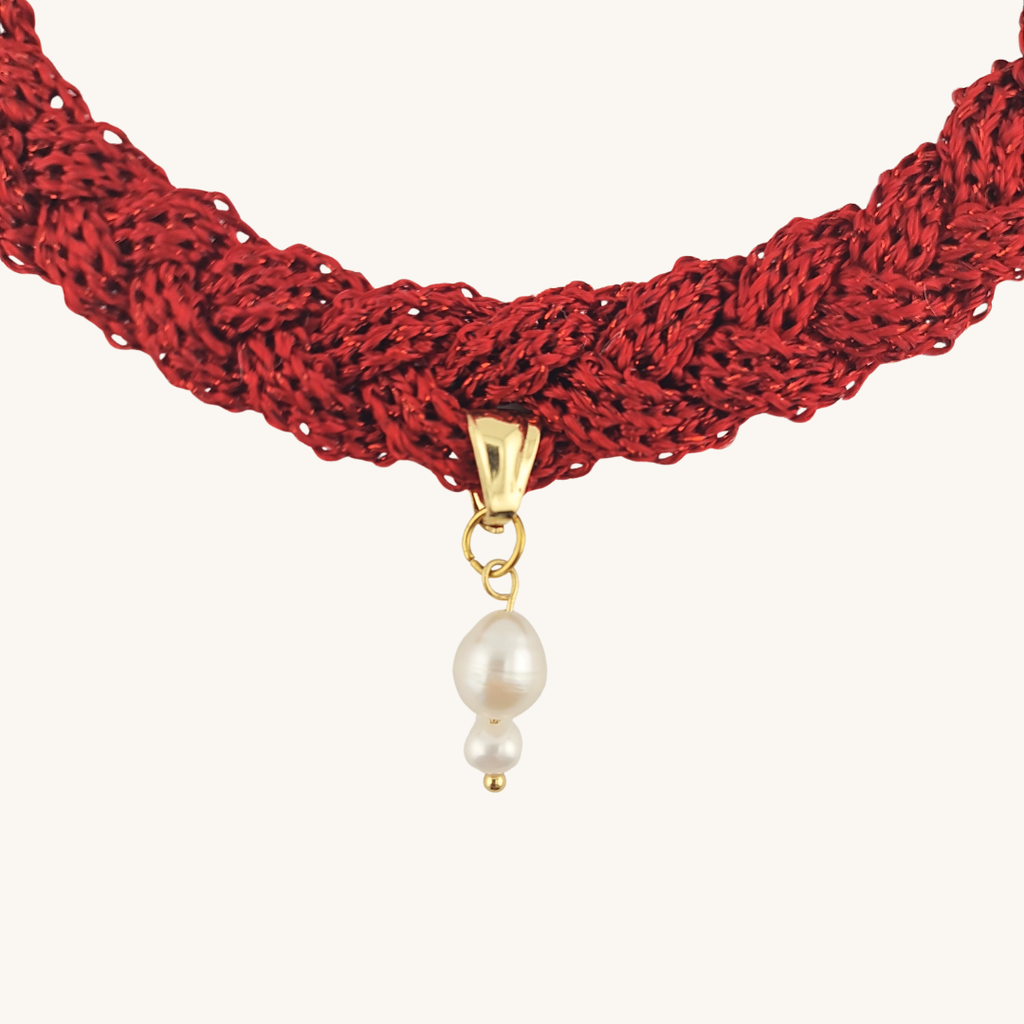 Choker Intrecciato Aurora – Viscosa e Oro