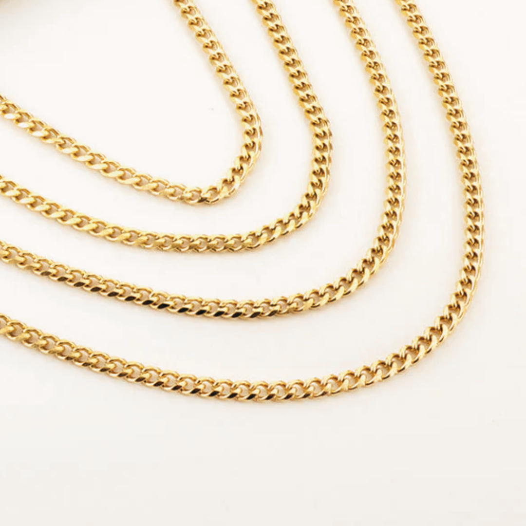 Collana a Catena Gourmette in Oro 18K