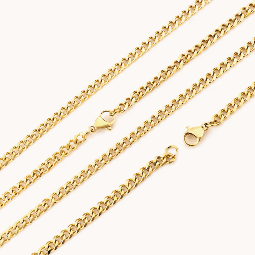 Collana a Catena Gourmette in Oro 18K