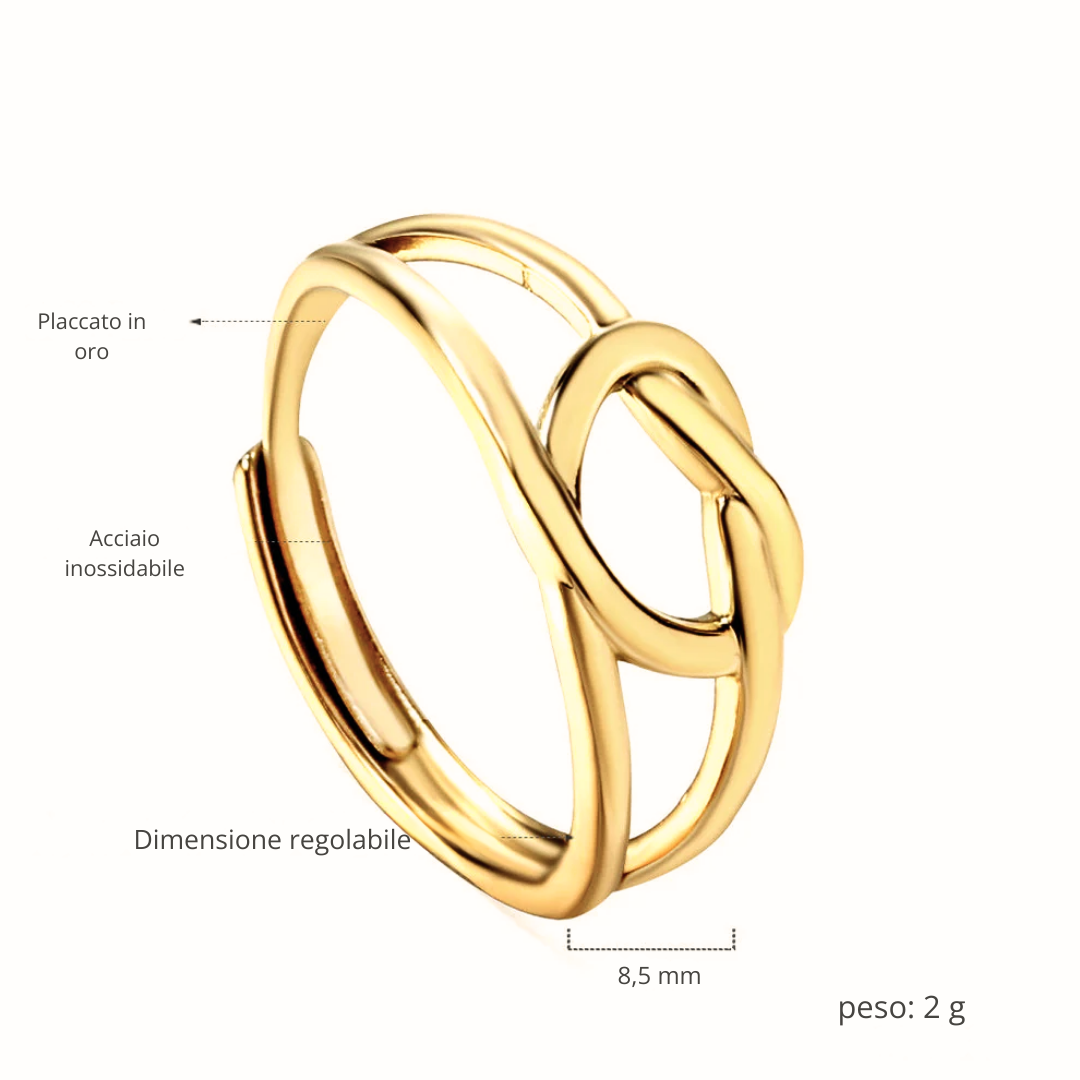 Anello Cuore d’Oro Oro 18K