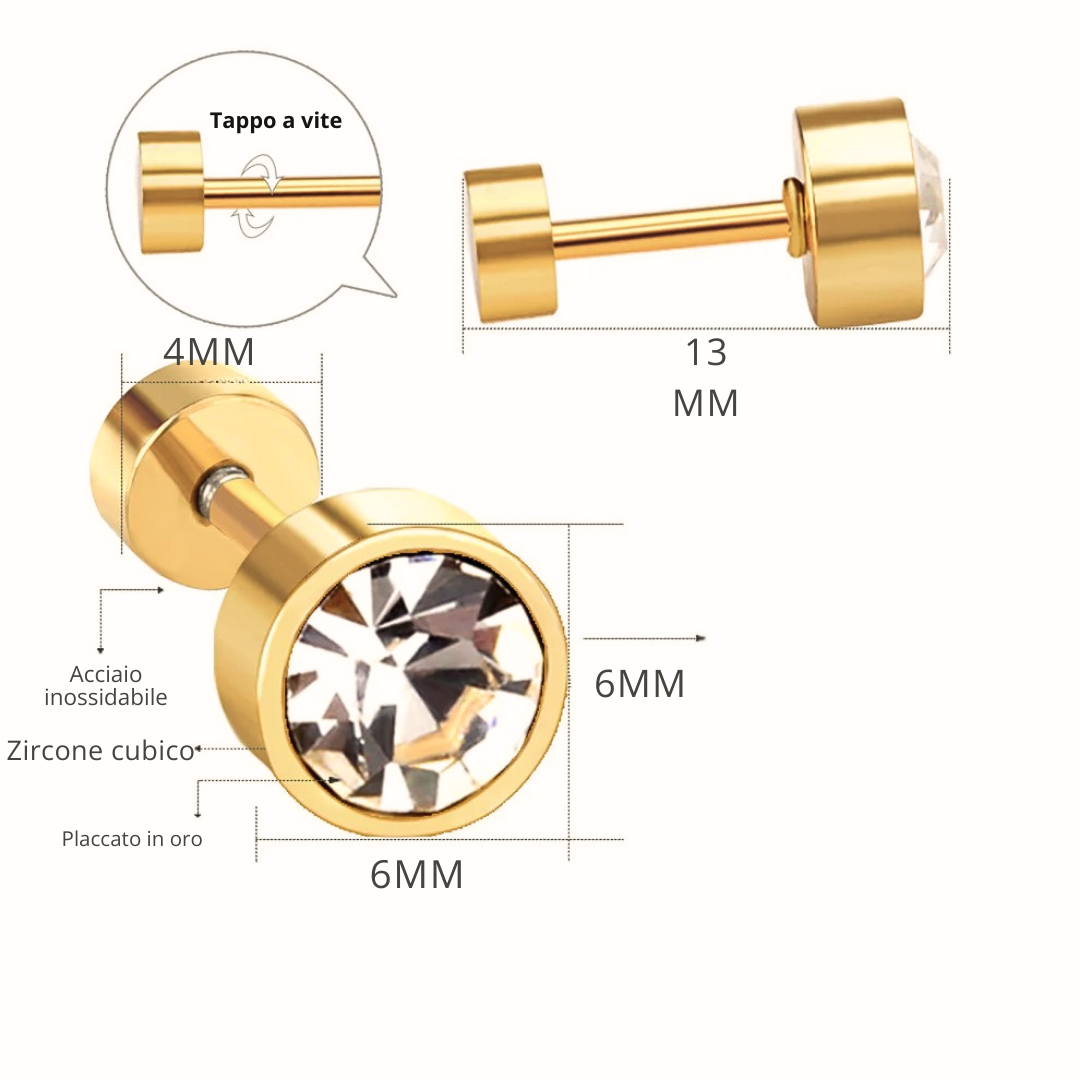 Orecchini Étoile Oro 18K