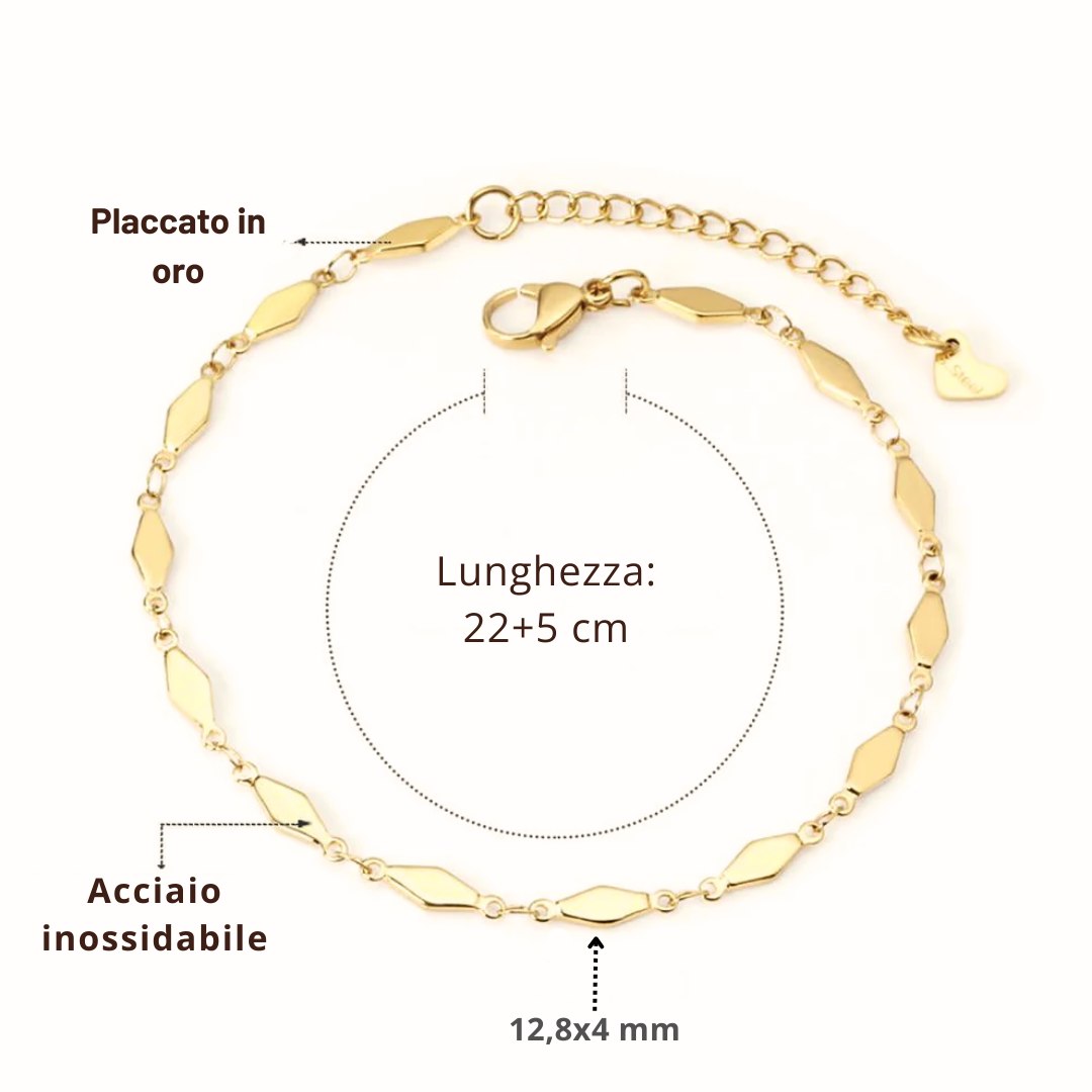 Cavigliera Losanga Oro 18K