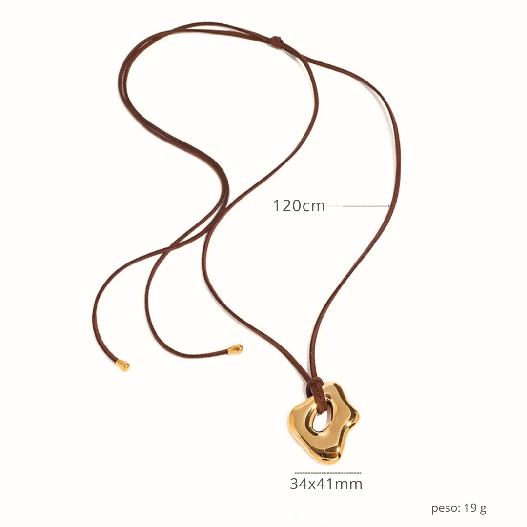 Collana Essenza Organica Oro 18K