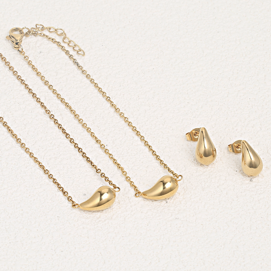 set-gioielli-acciaio-oro-goccia-collana-bracciale-orecchini